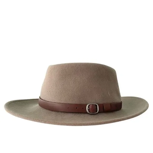 Bailey Briar Wool Fedora Hat with Taupe Brown Band